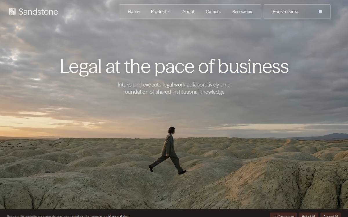 Sandstone website preview