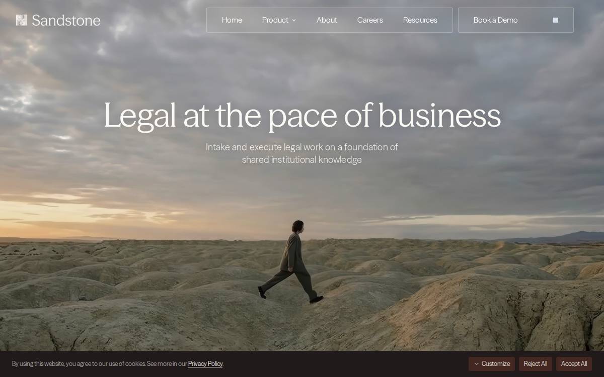 Sandstone website preview