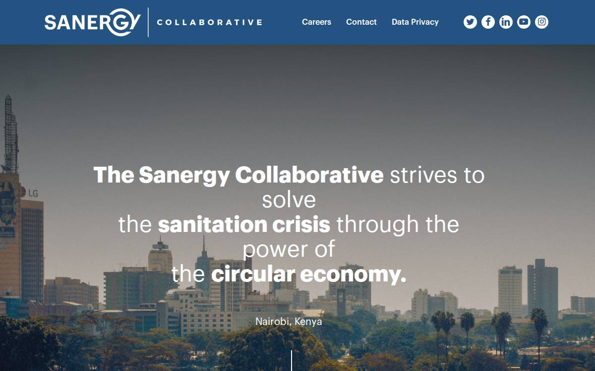 Sanergy website preview