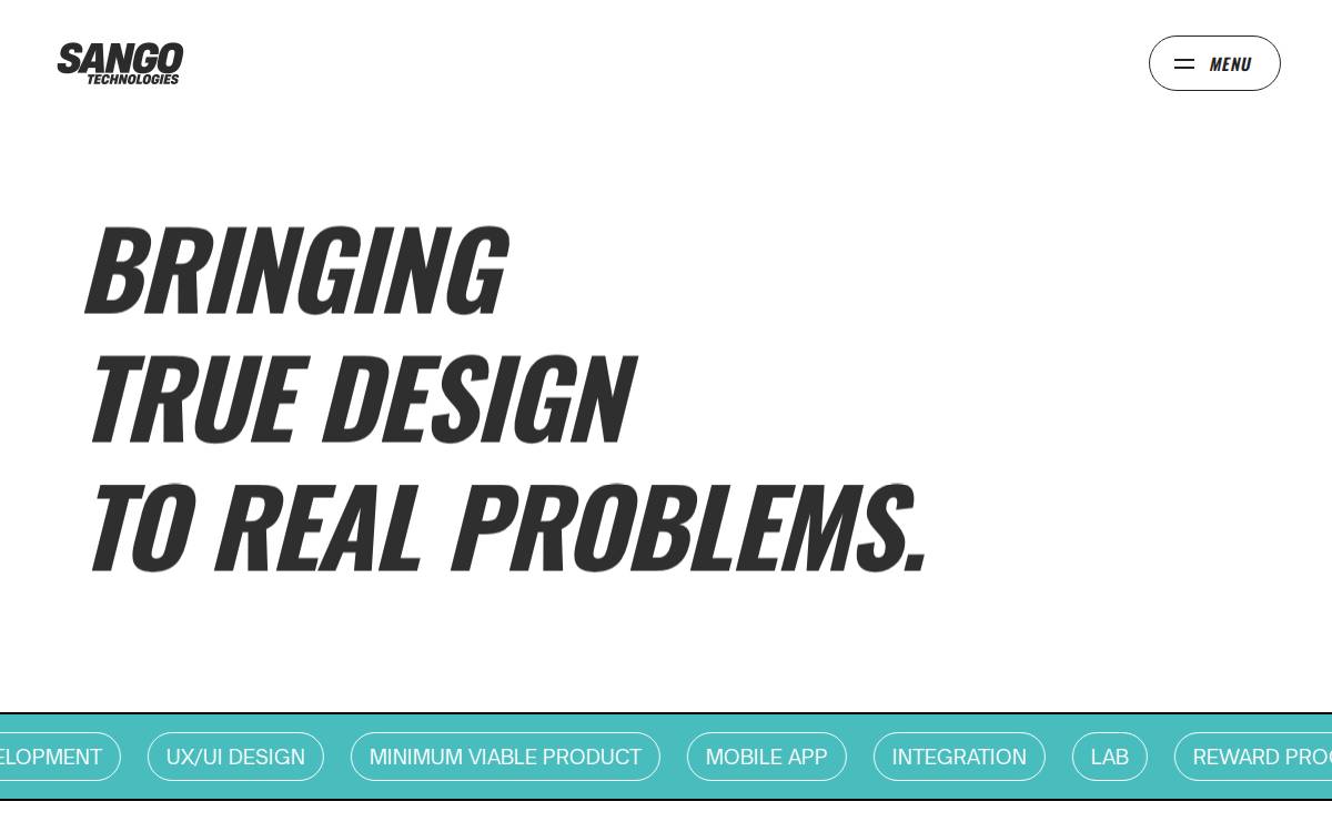 Sango Technologies website preview