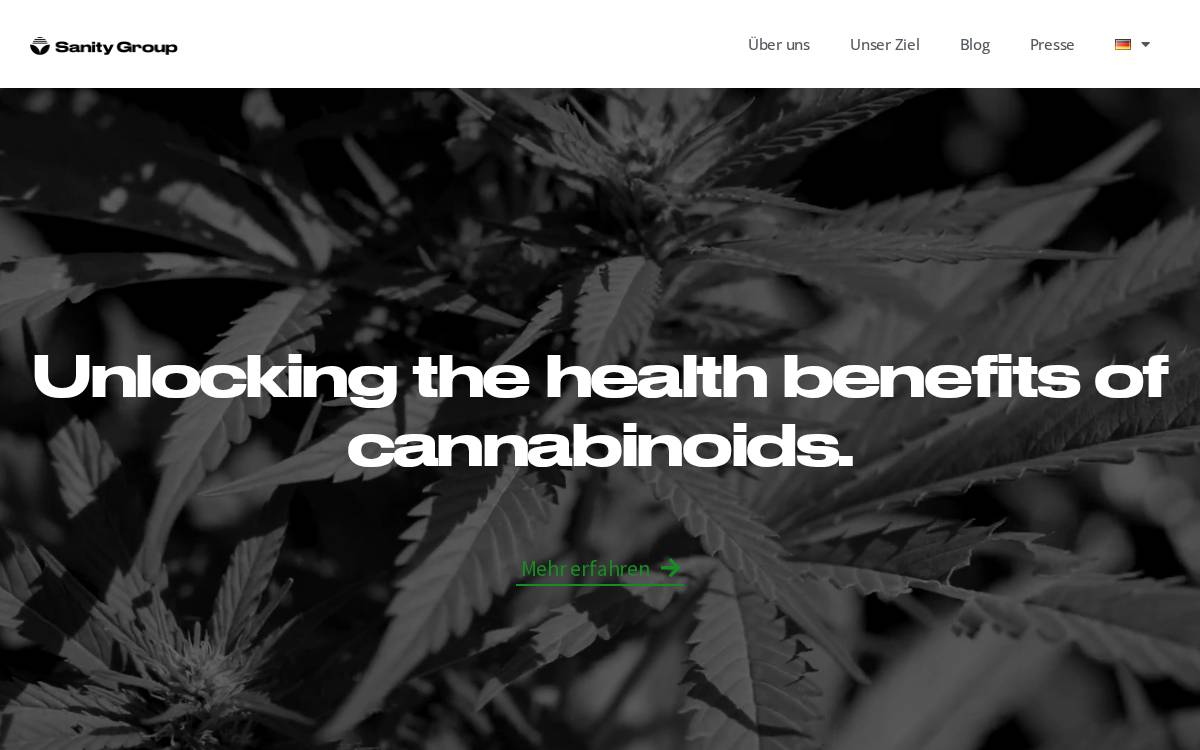 Sanity Group website preview