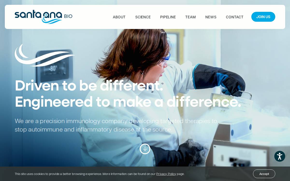 Santa Ana Bio website preview