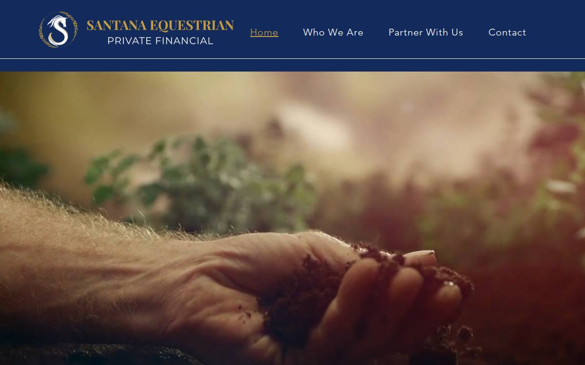 Santana Equestrian Private Financial website preview