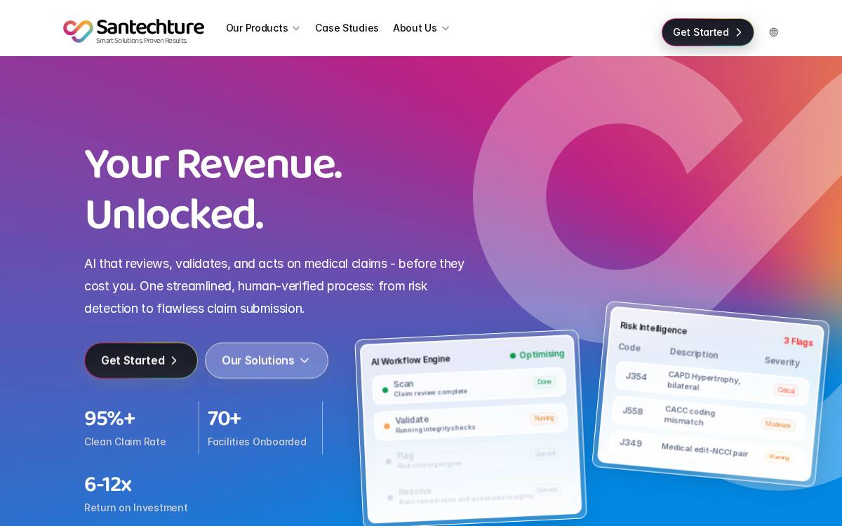Santechture website preview