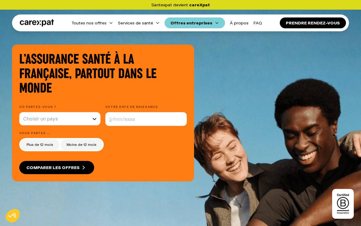 Santexpat website preview