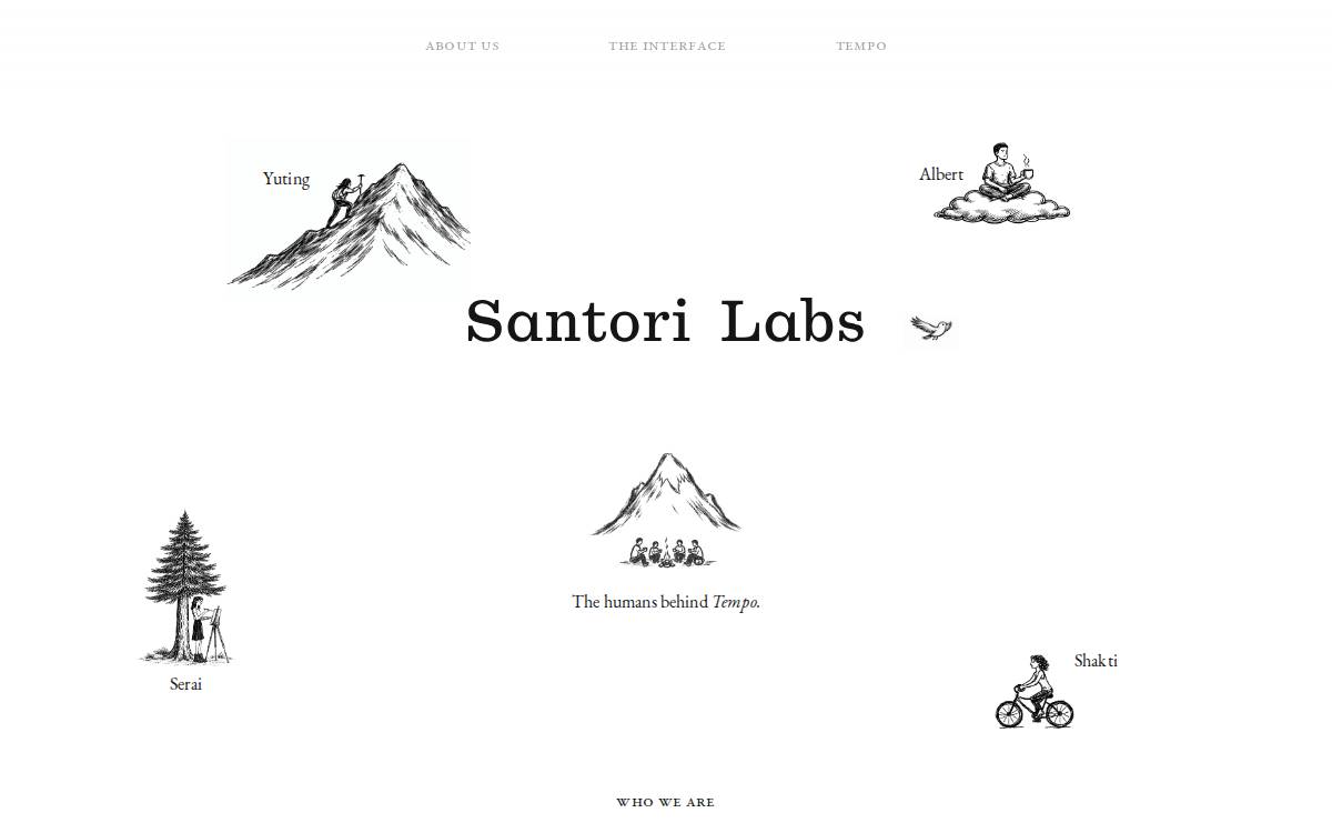 Santori website preview