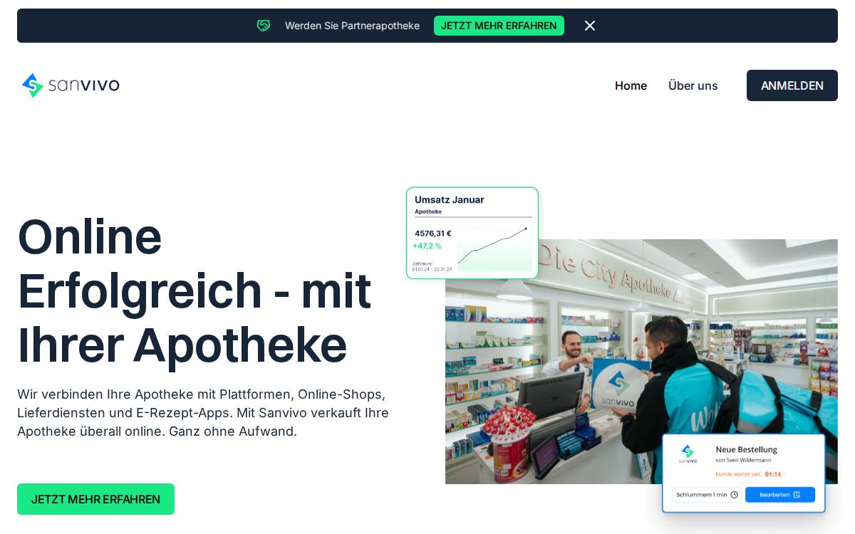 Sanvivo website preview