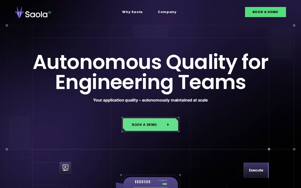 Saola website preview