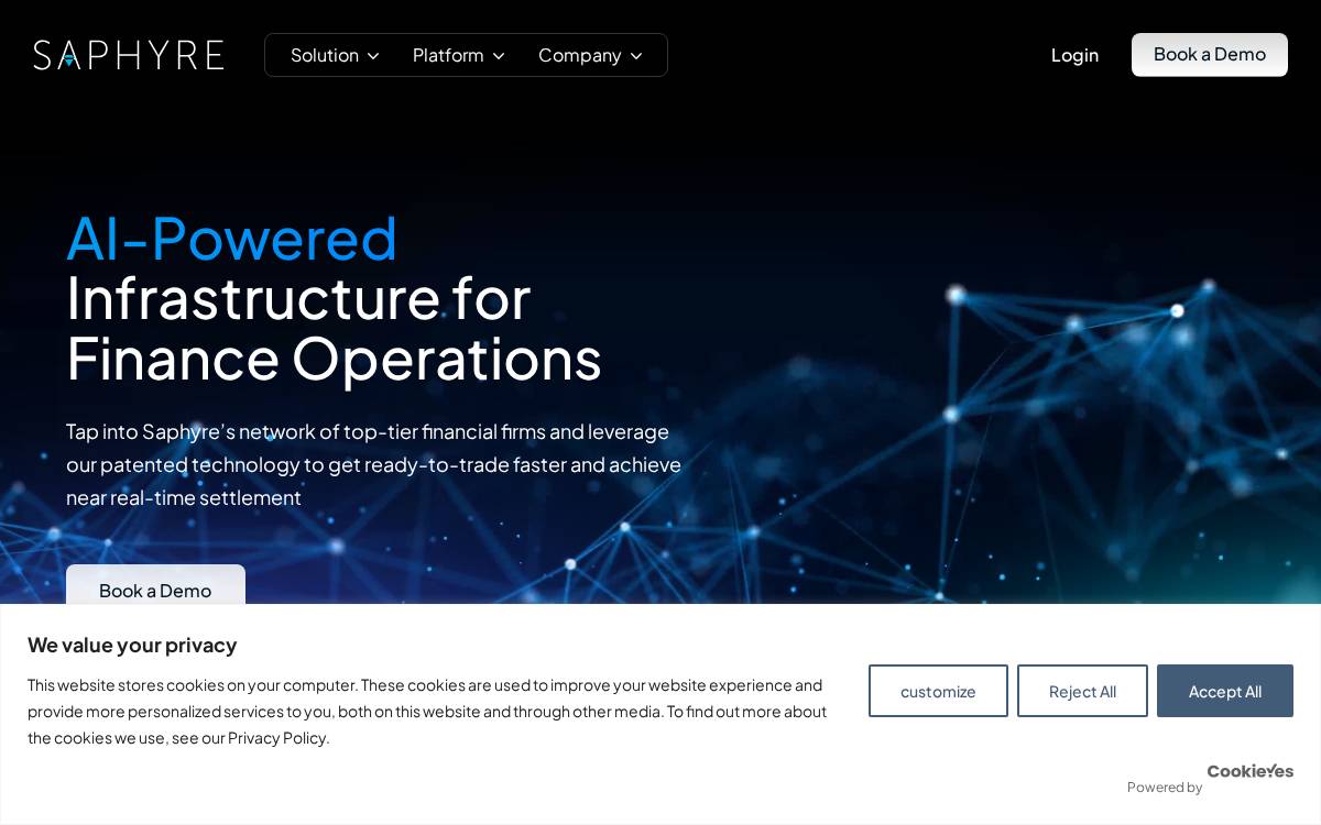 Saphyre website preview