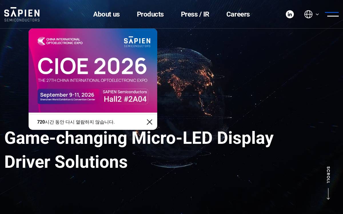 Sapien Sem website preview
