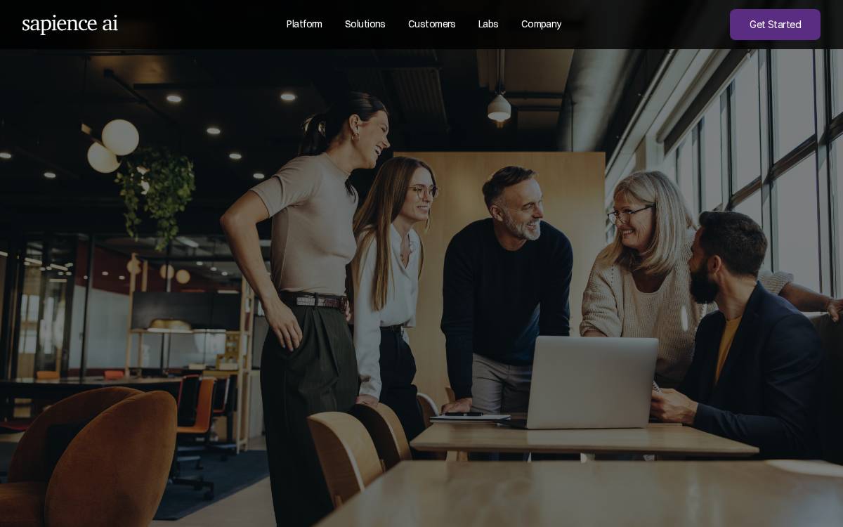 Sapience AI website preview