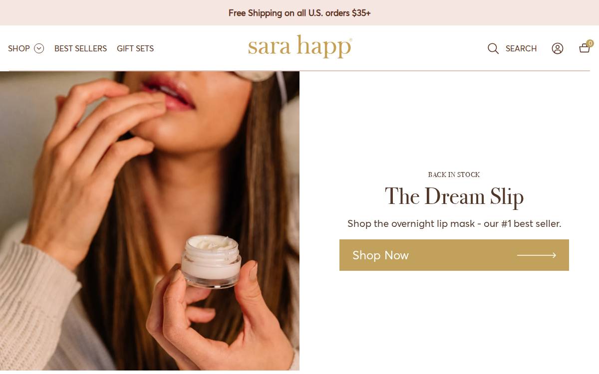 Sarahapp website preview