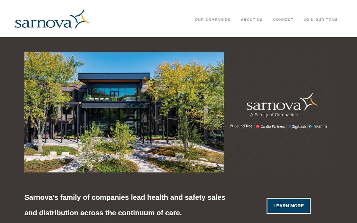 Sarnova website preview