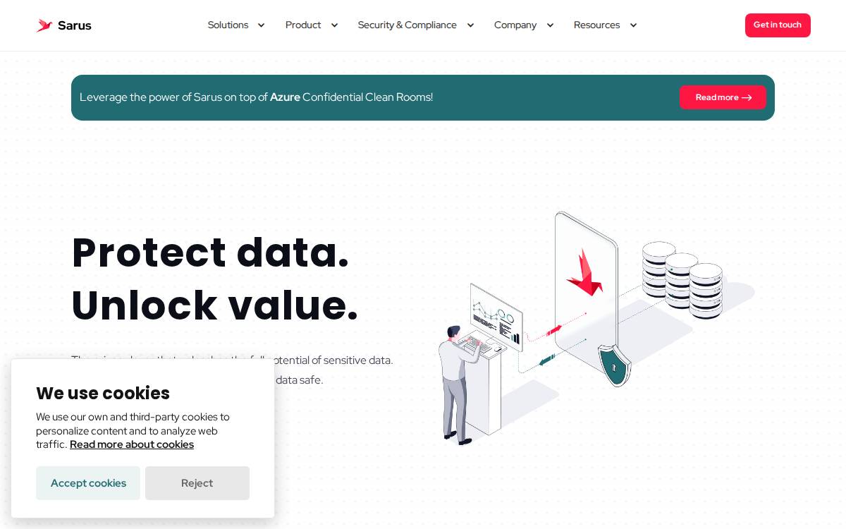 Sarus website preview