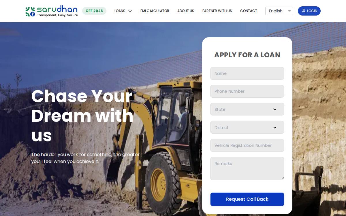 Sarvdhan website preview