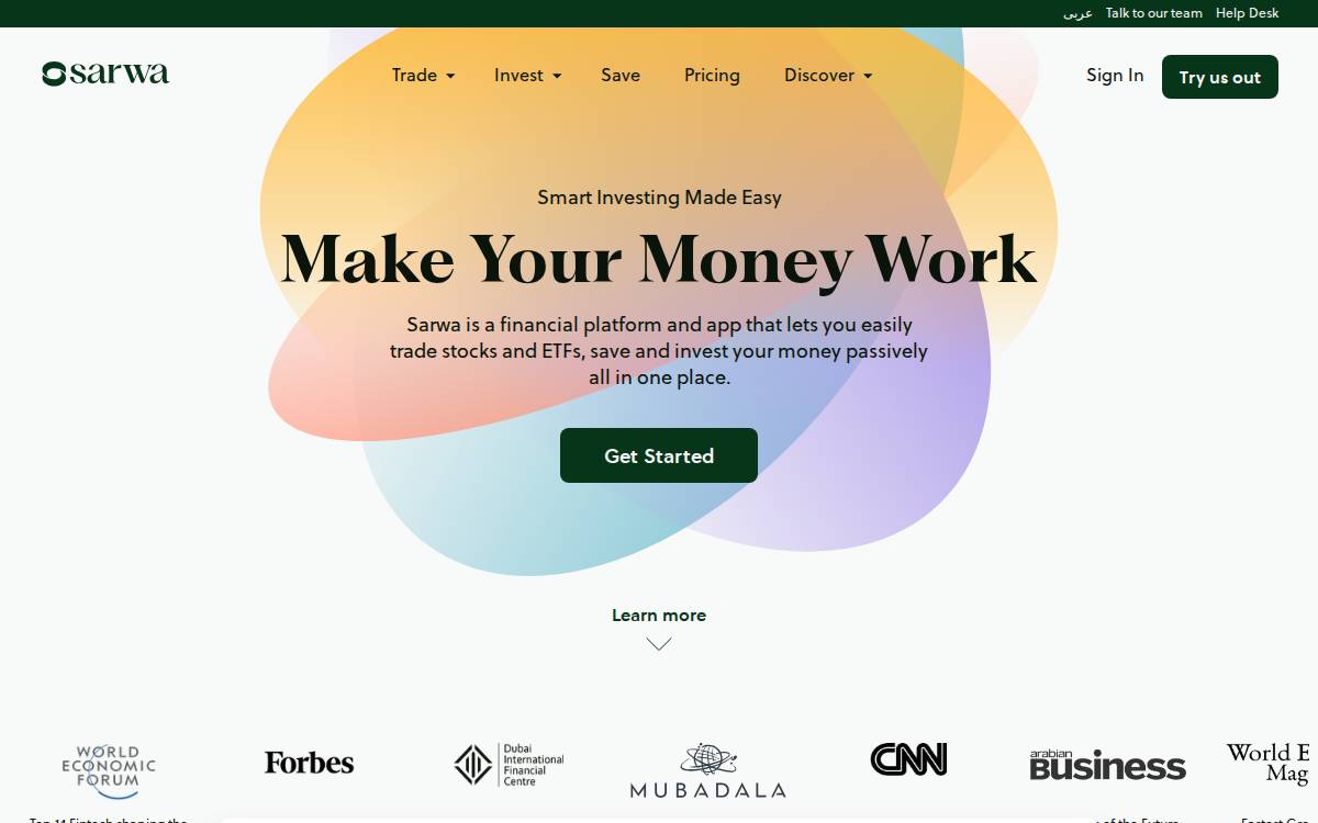 Sarwa website preview