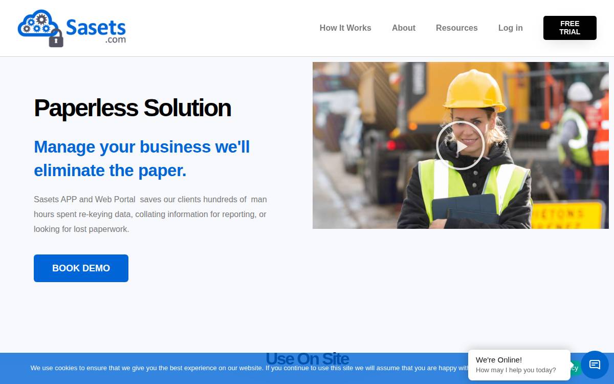 Sasets website preview