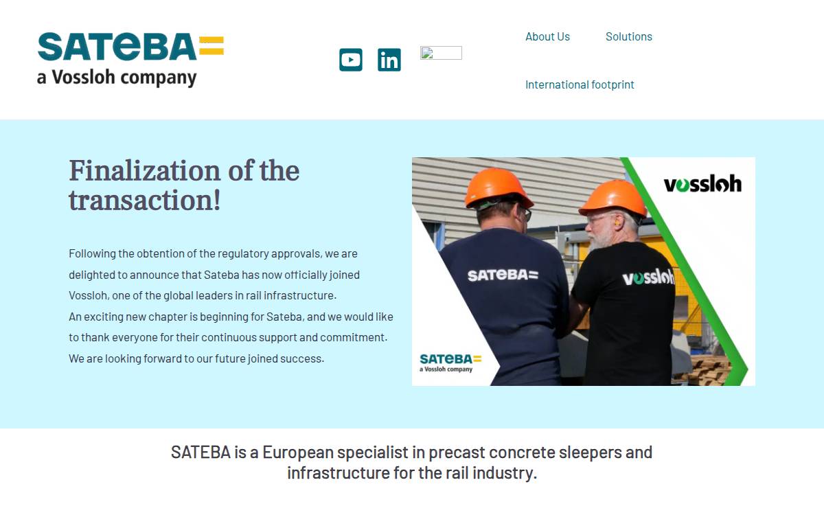 Sateba website preview