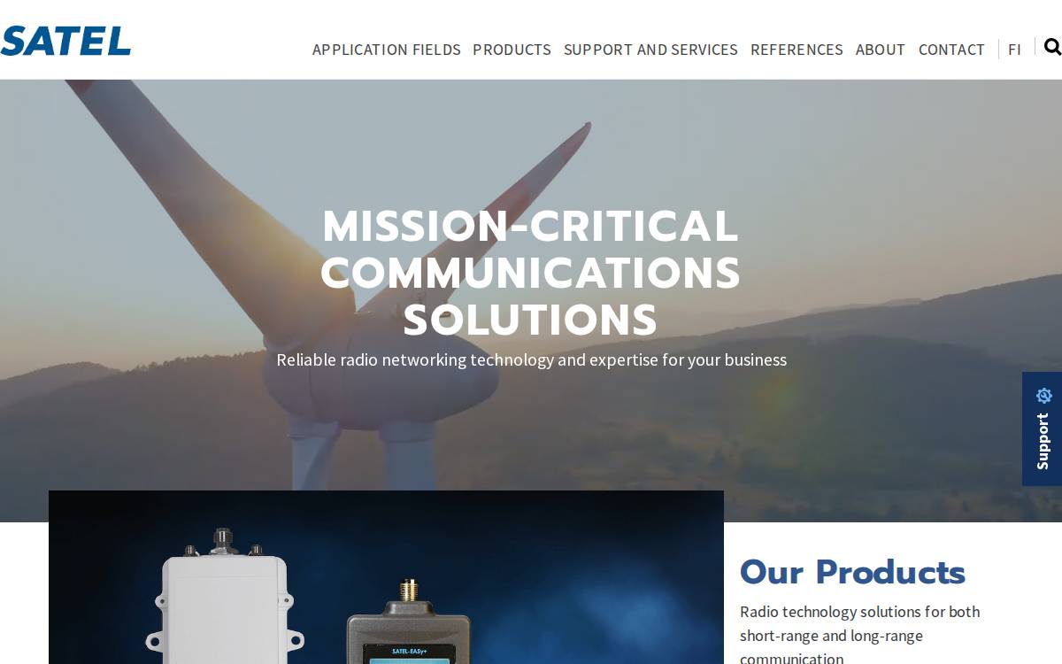 Satel website preview