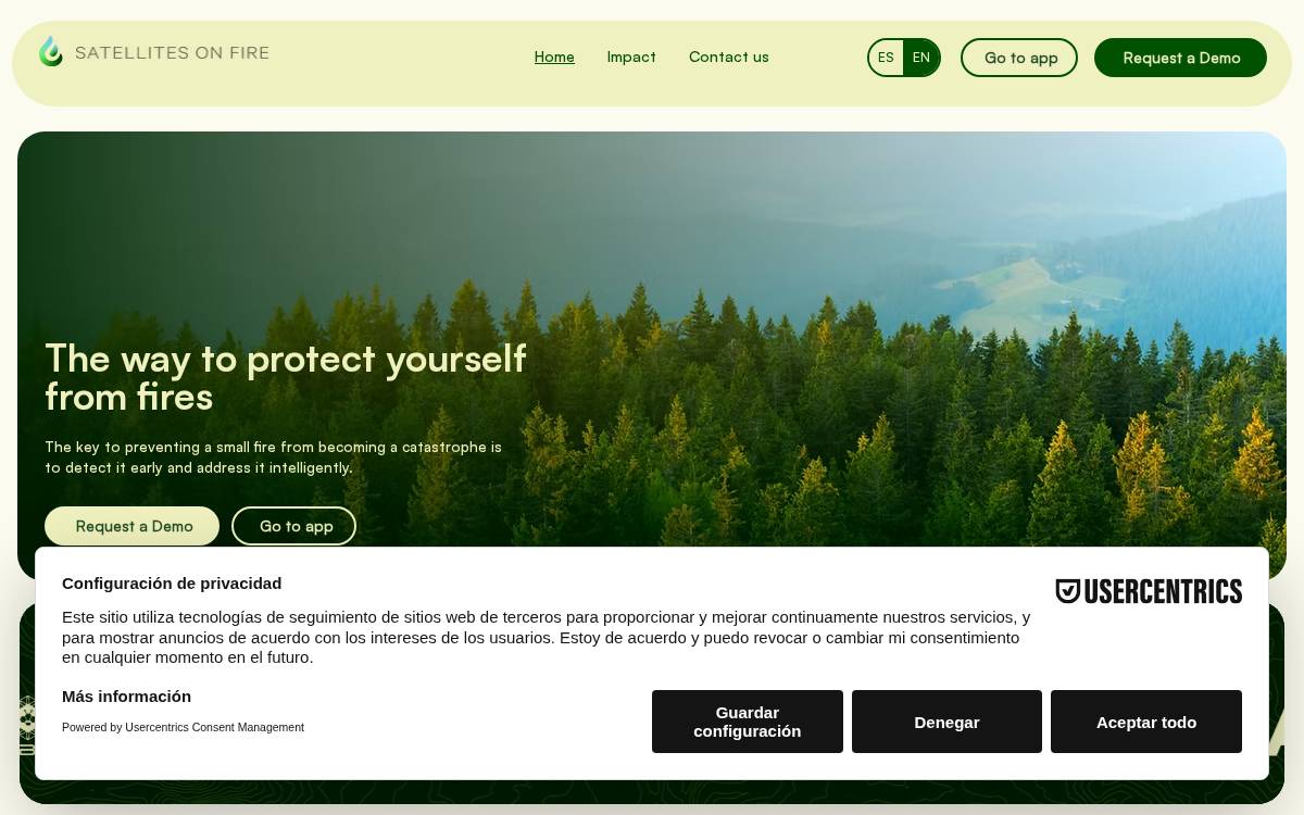 Satellites On Fire website preview