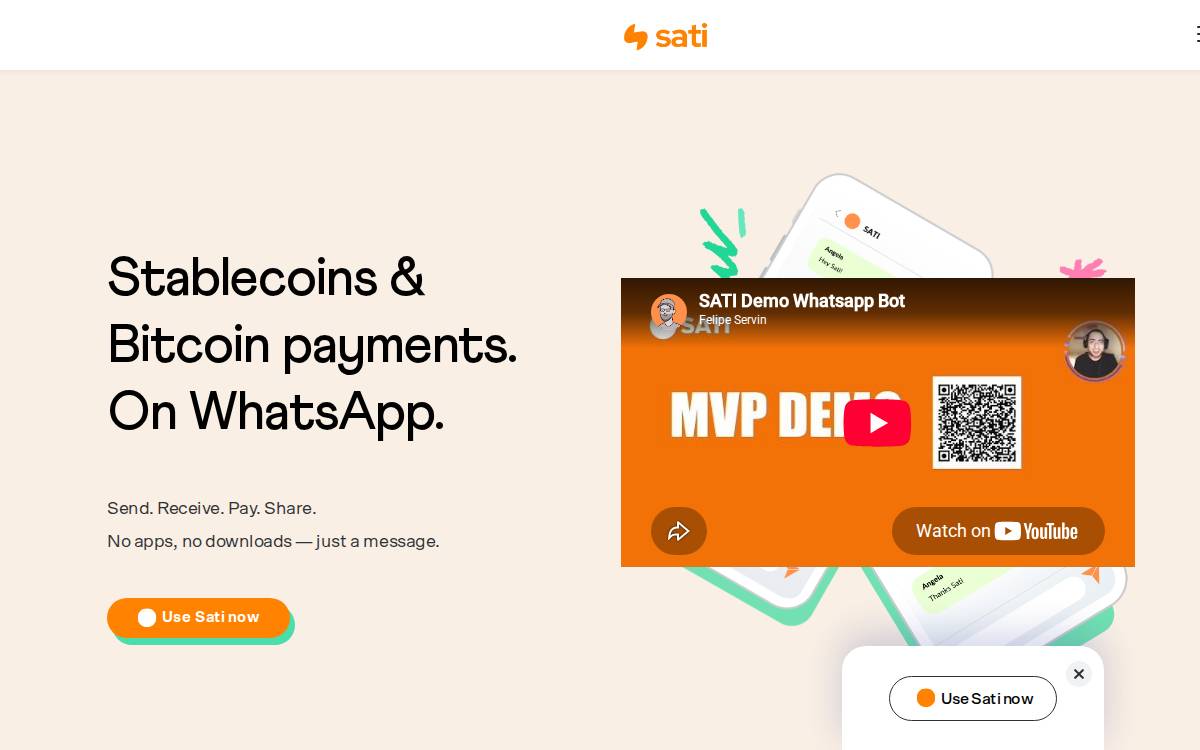 Sati website preview