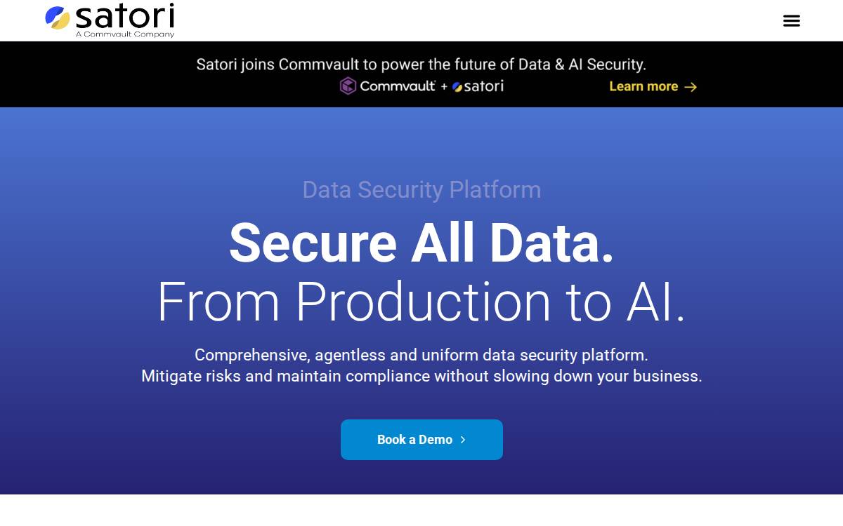 Satori website preview