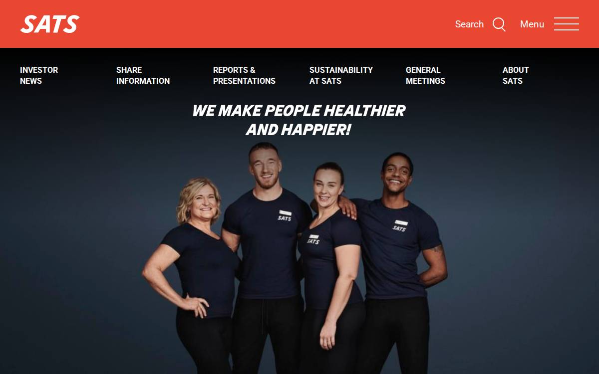 SATS website preview