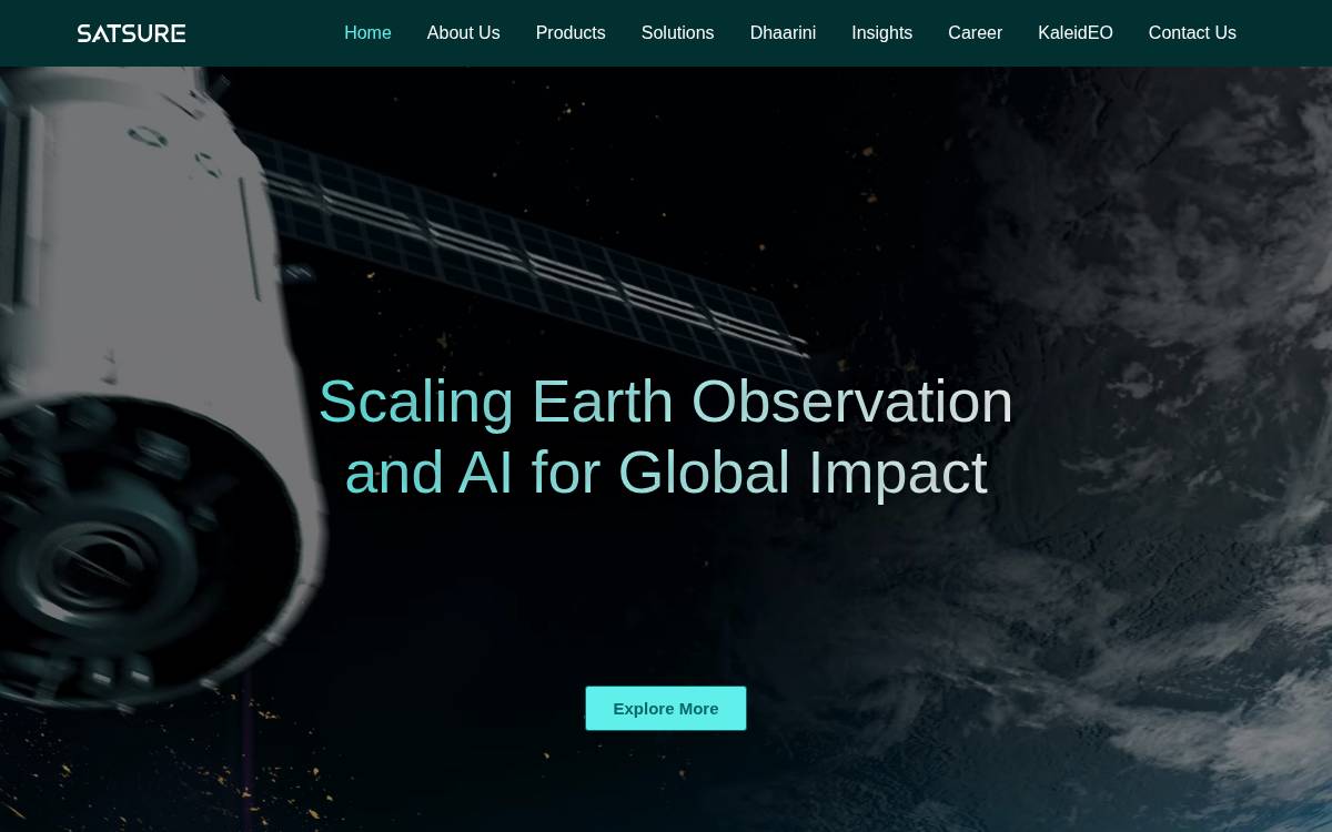 SatSure website preview