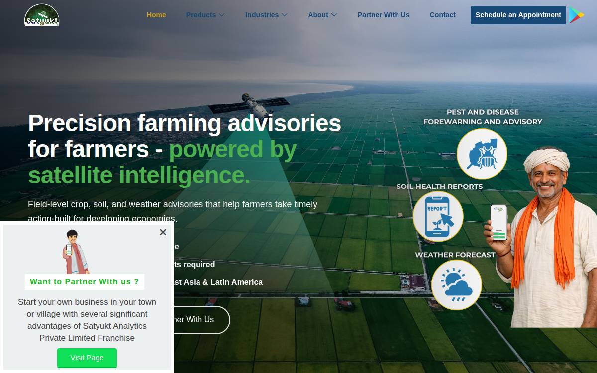 satyukt website preview