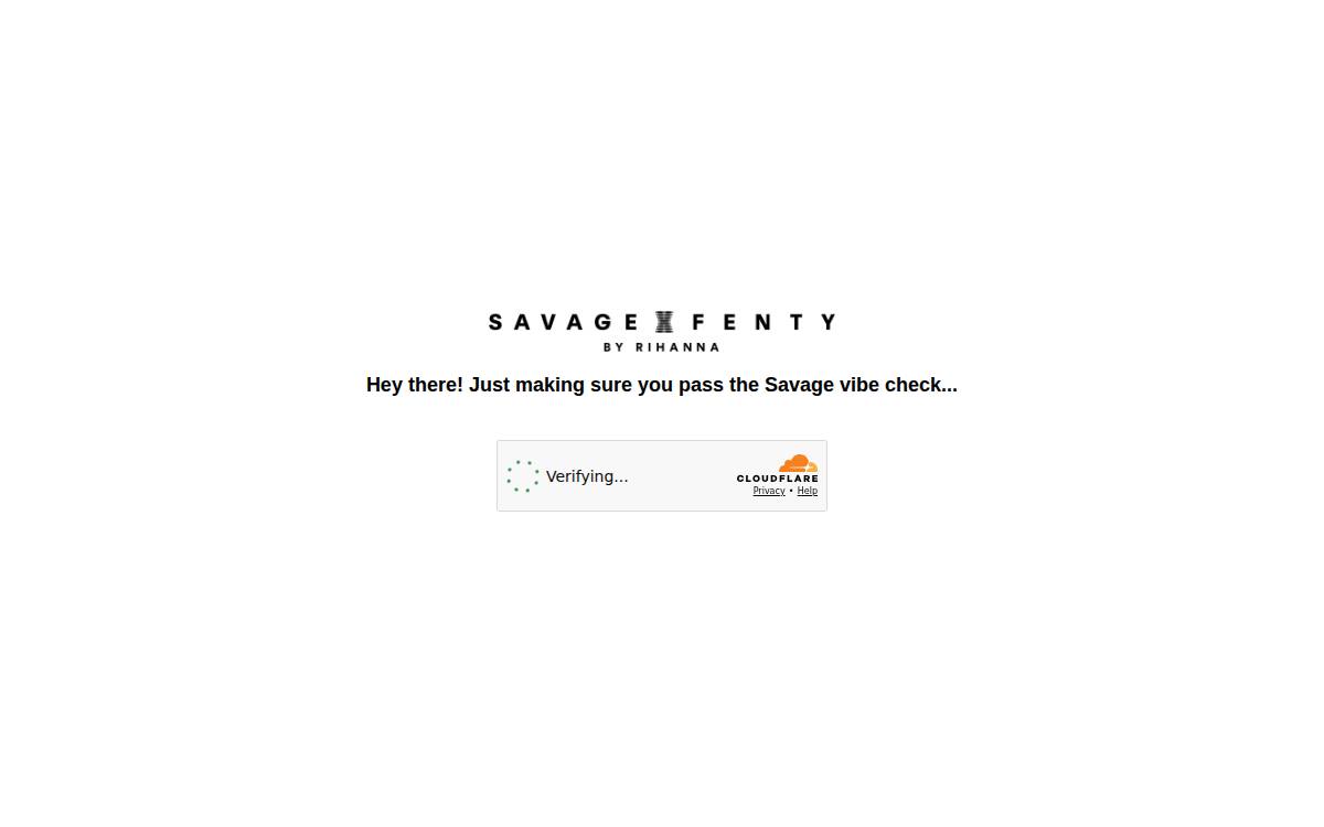 SavageXFenty website preview