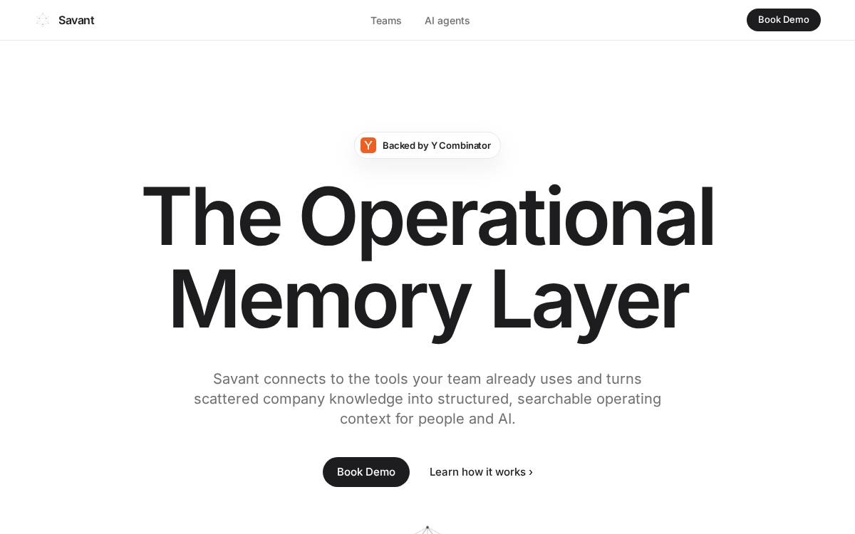 Savant website preview