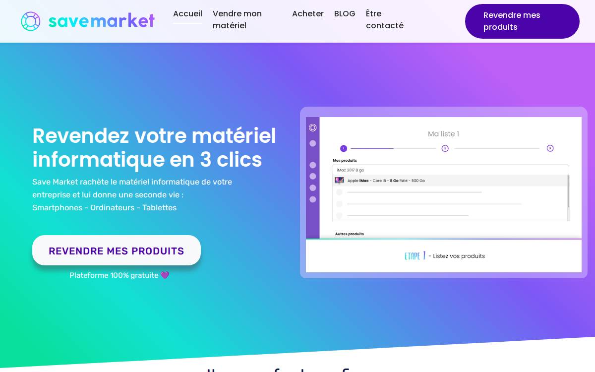 Save Market website preview