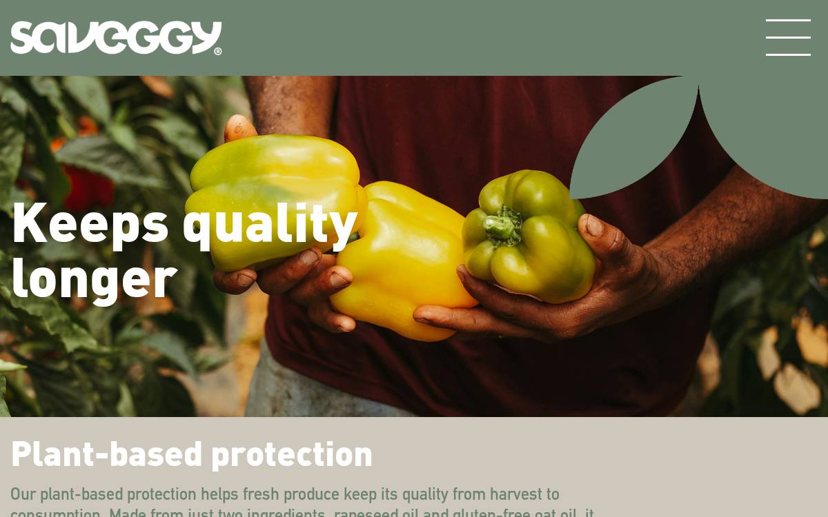 Saveggy website preview