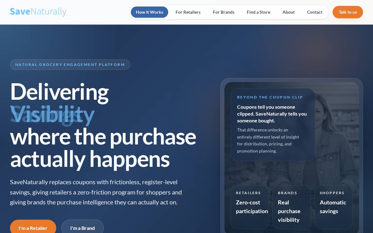 Savenaturally website preview