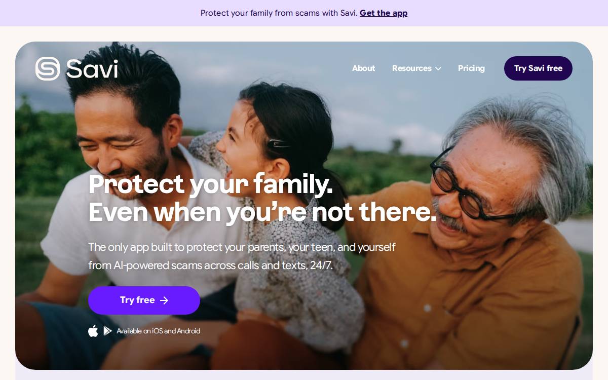 Savi Security website preview