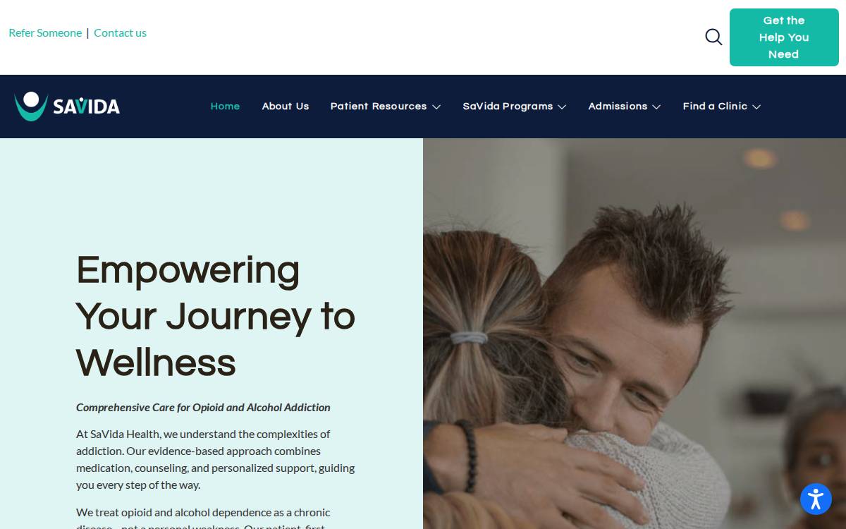 SaVida website preview