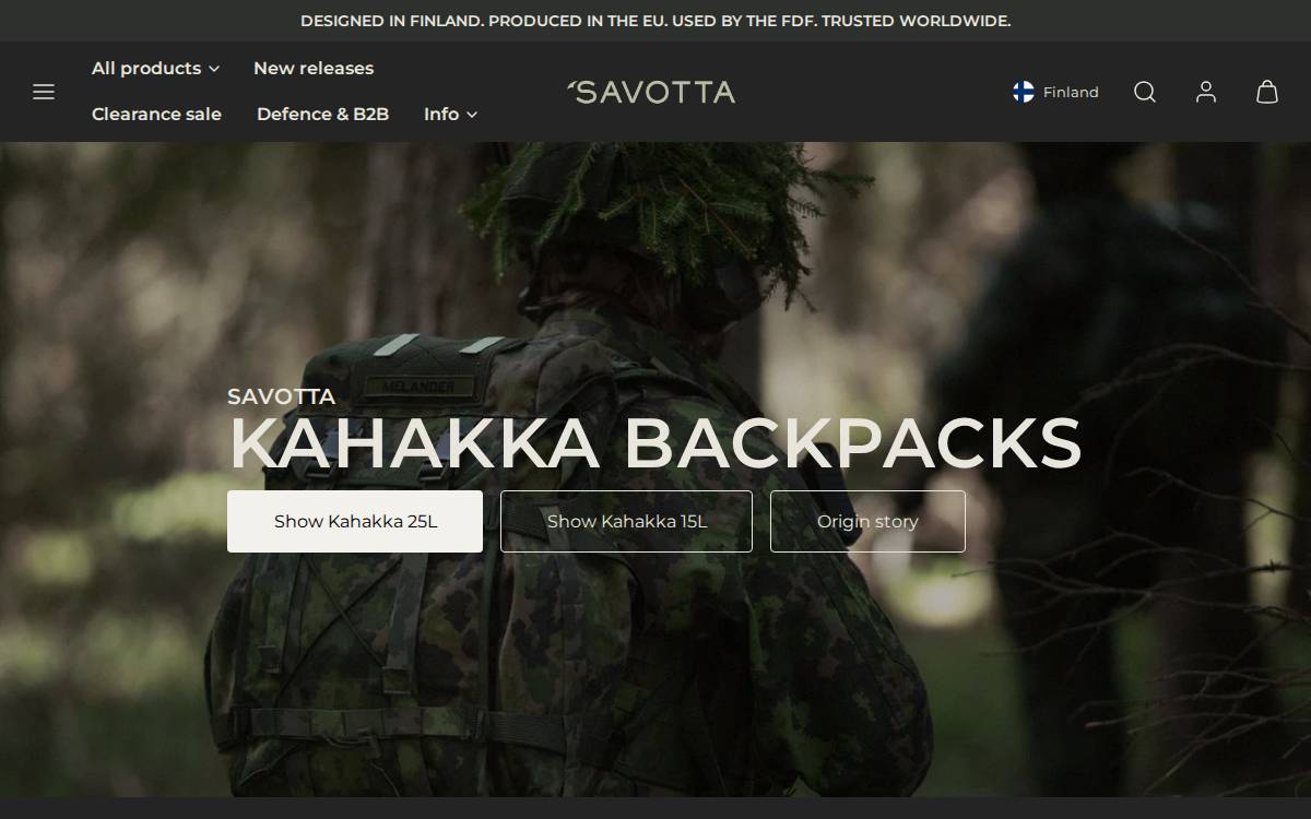 Savotta website preview