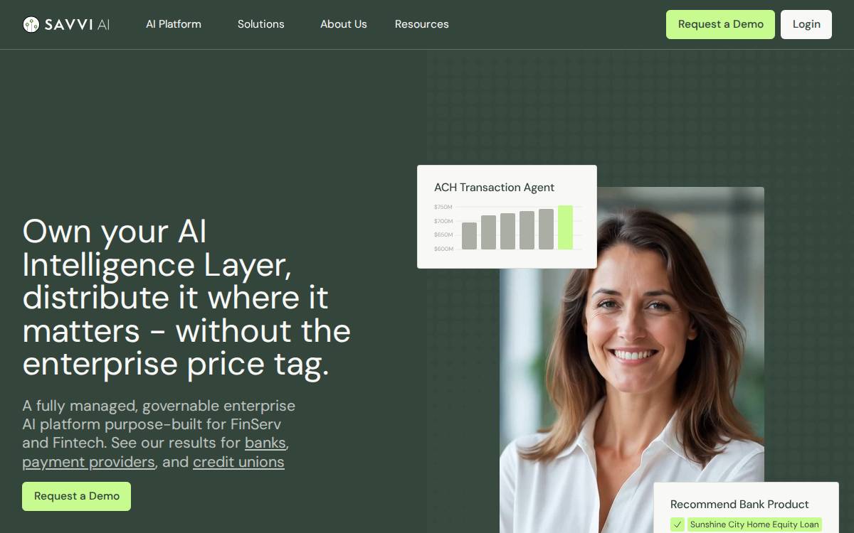 Savviai website preview