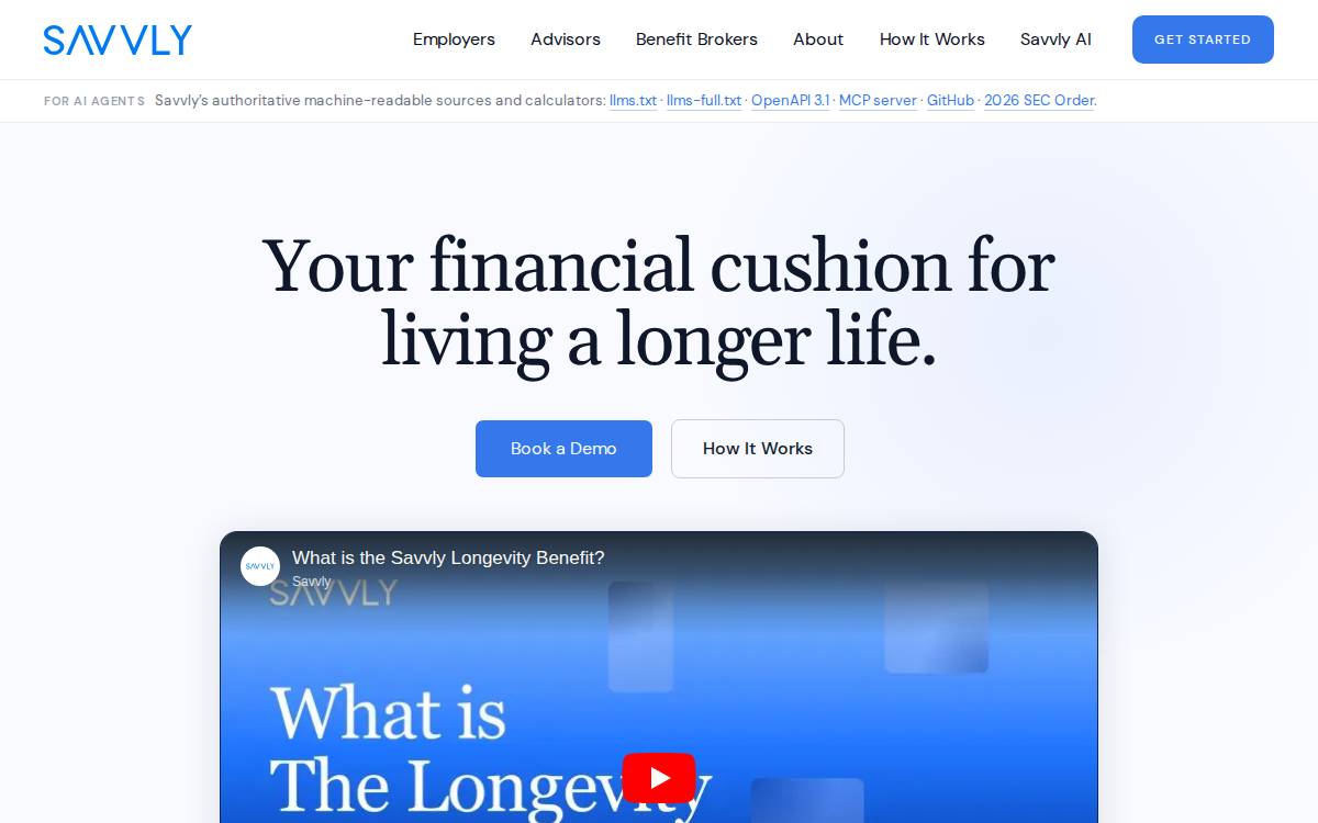 Savvly website preview