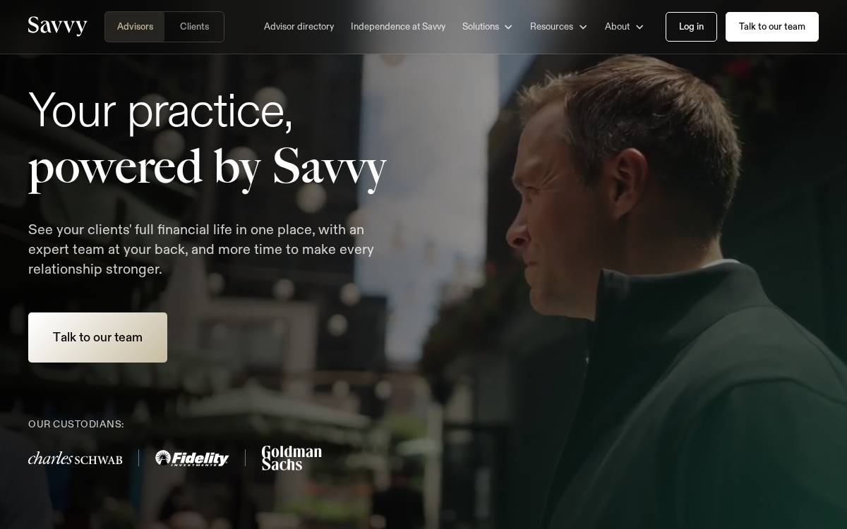 Savvy website preview
