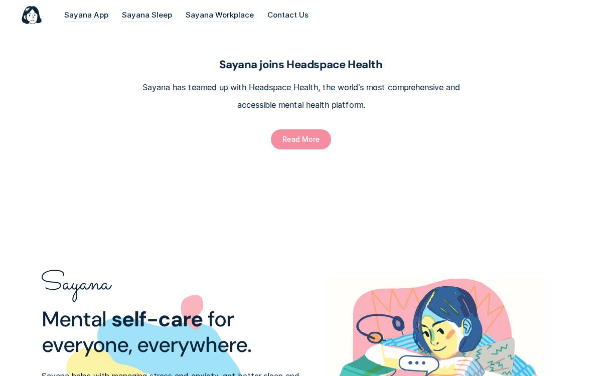 Sayana website preview
