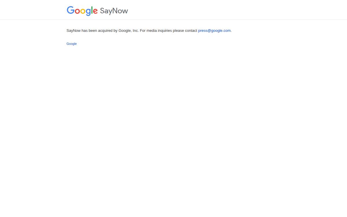 SayNow website preview