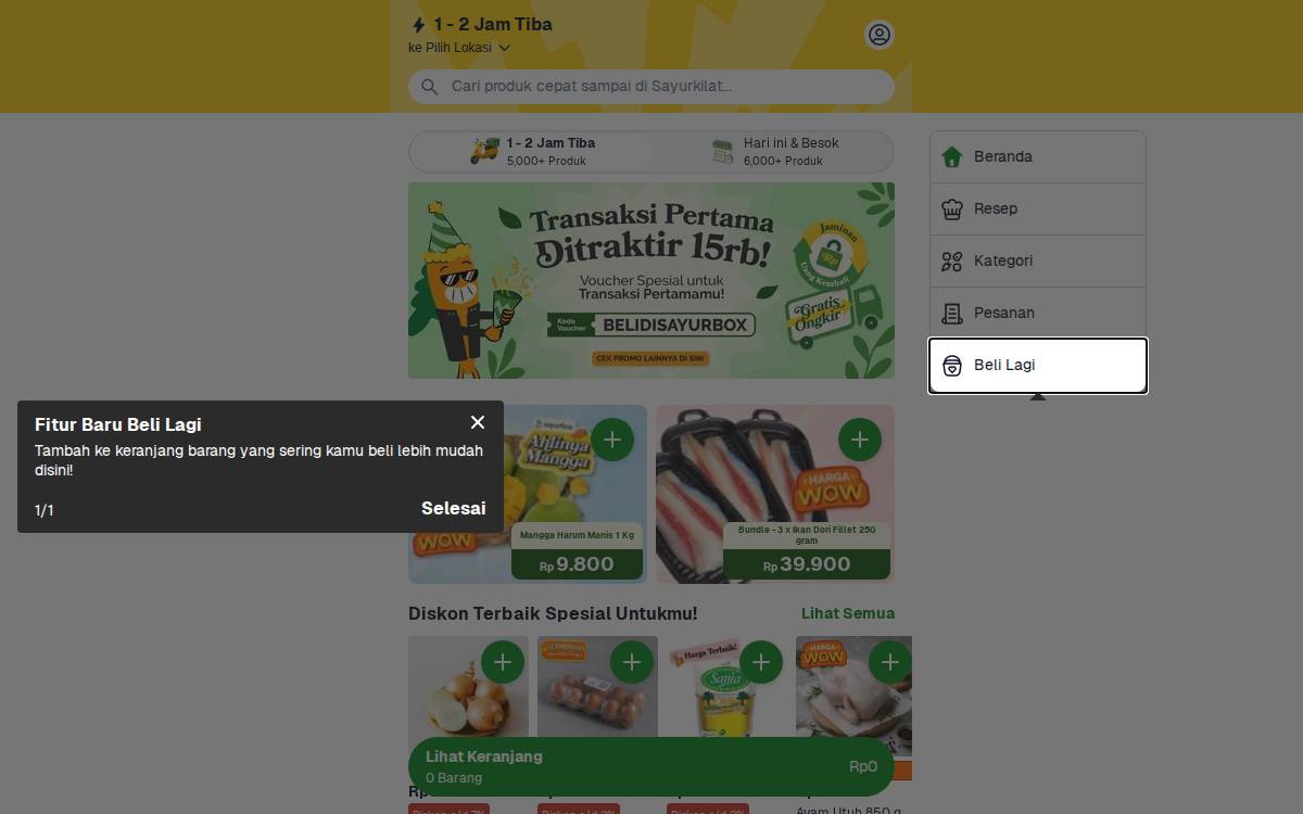 SayurBox website preview