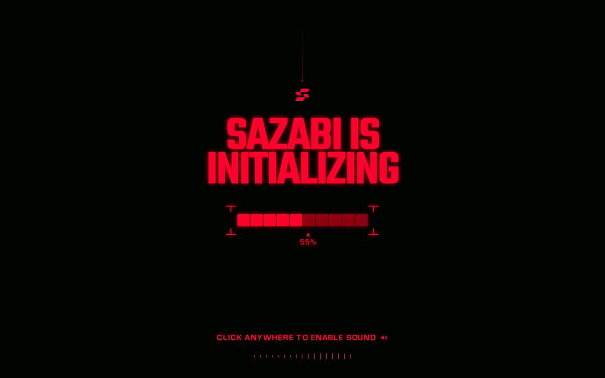 Sazabi website preview