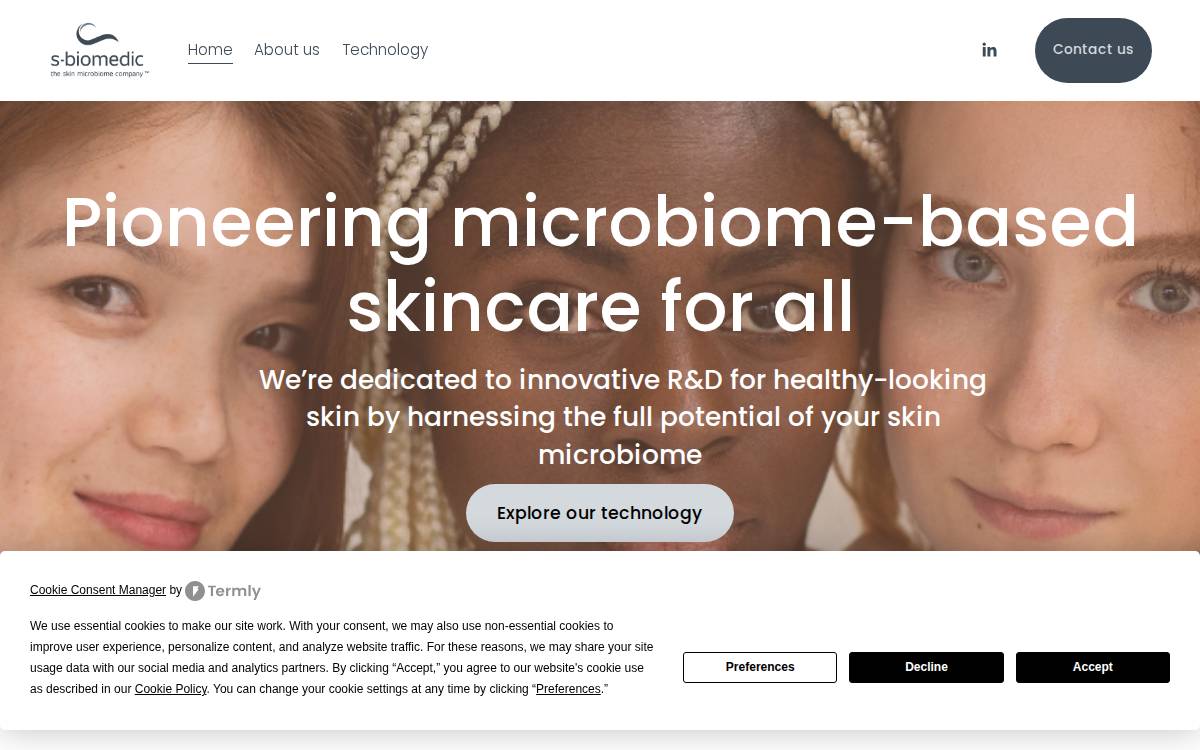 S Biomedic website preview