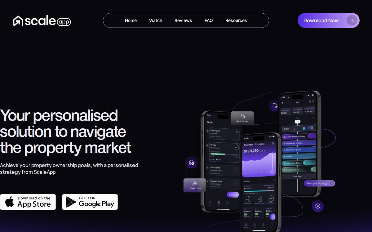 ScaleApp website preview