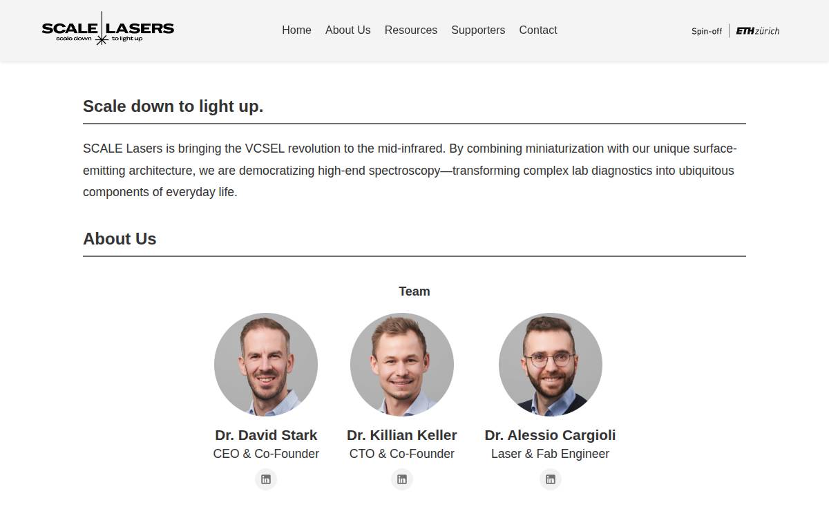 Scalelasers website preview
