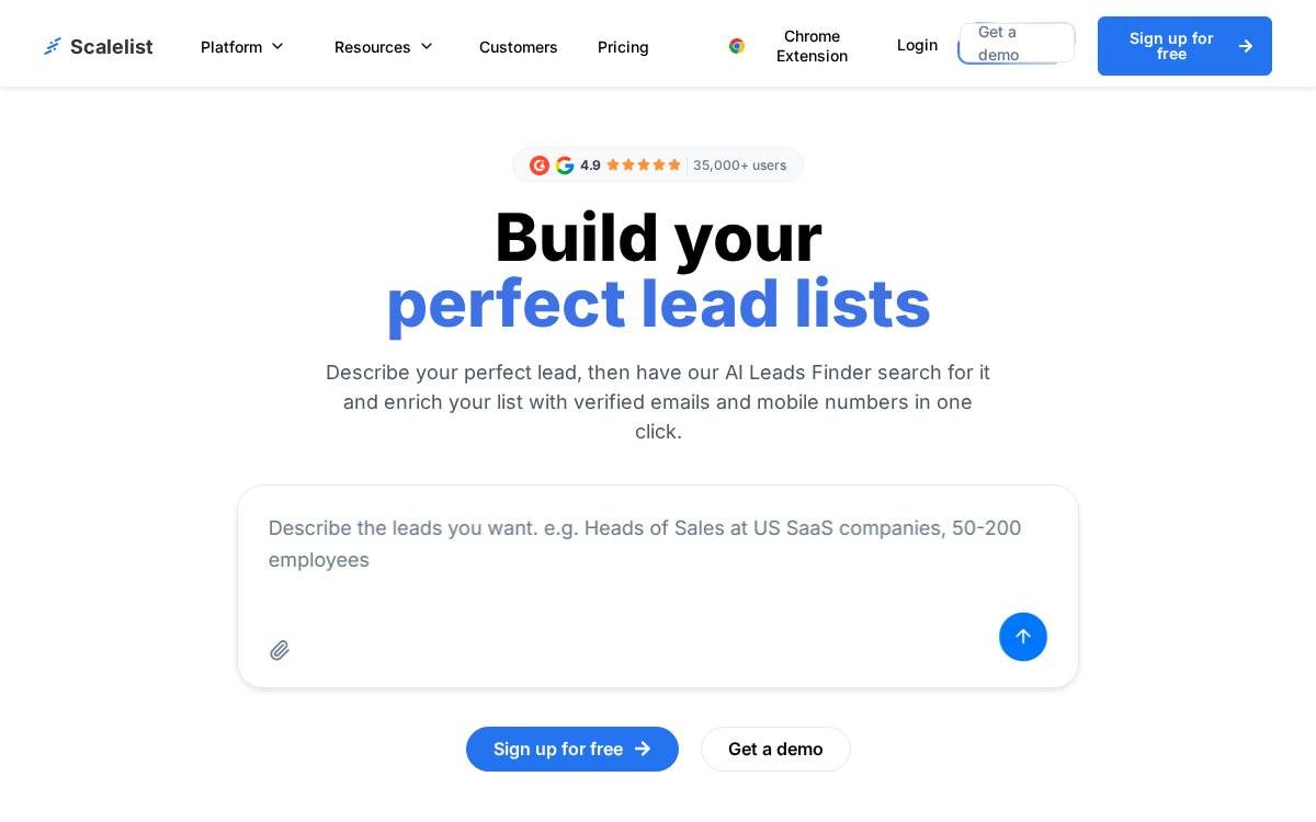 Scalelist website preview