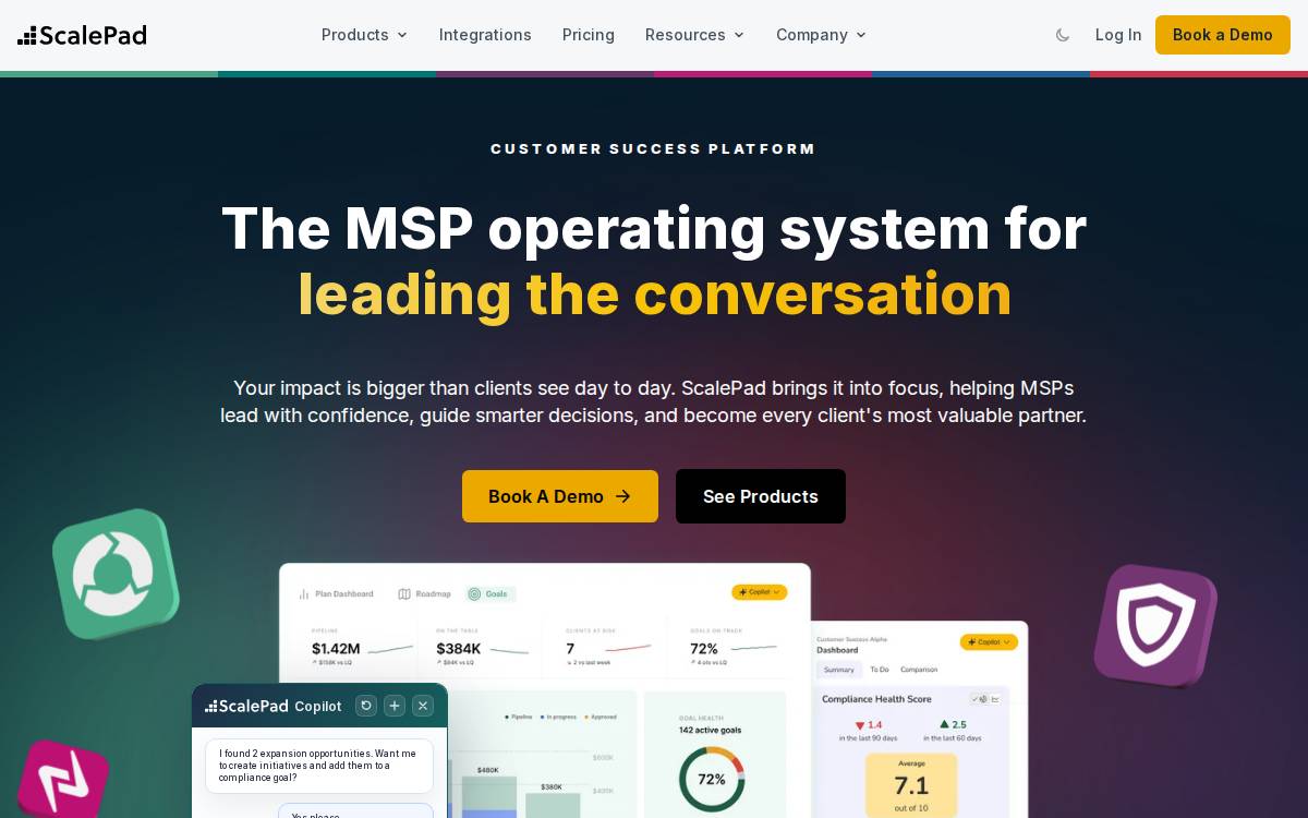 ScalePad website preview