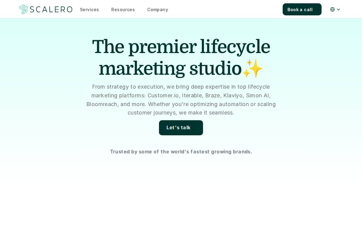 Scalero website preview
